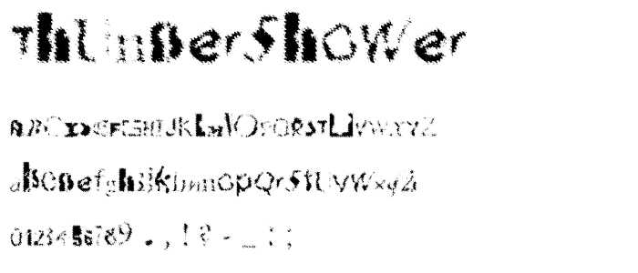 Thundershower font