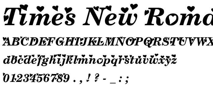 Times New Romance font