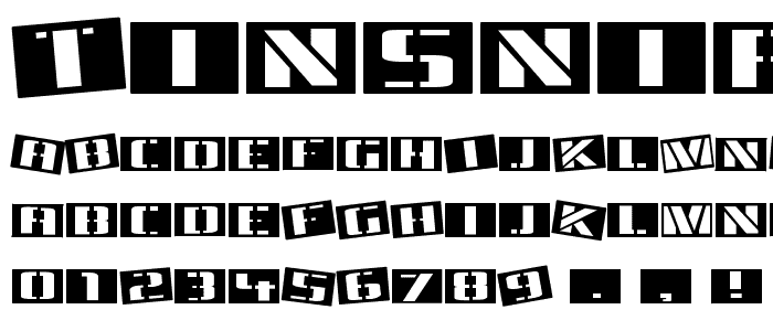 Tinsnips font