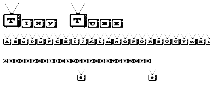 Tiny Tube font