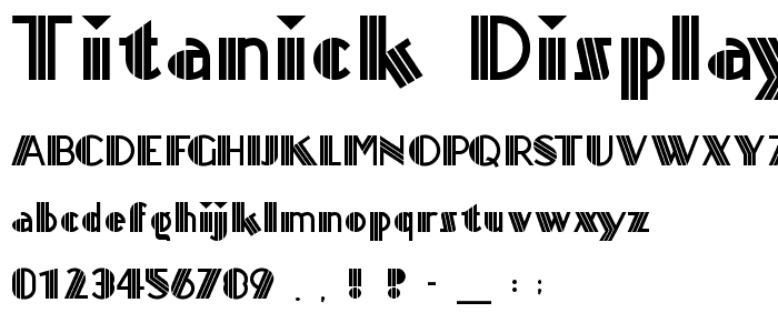 Titanick-Display font