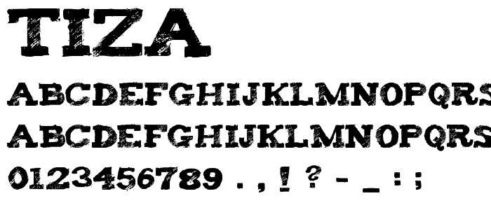 Tiza font