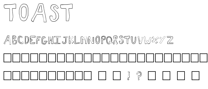 Toast font