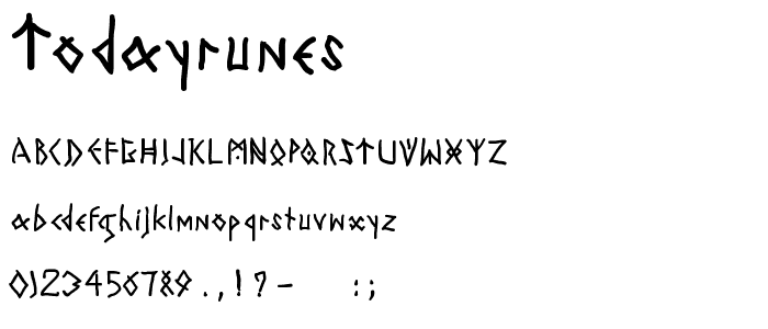 TodayRunes font