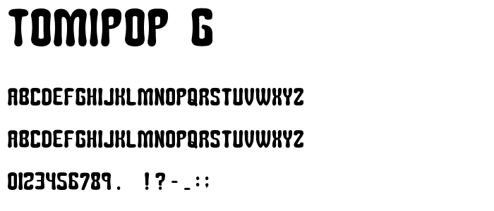 Tomipop__G font