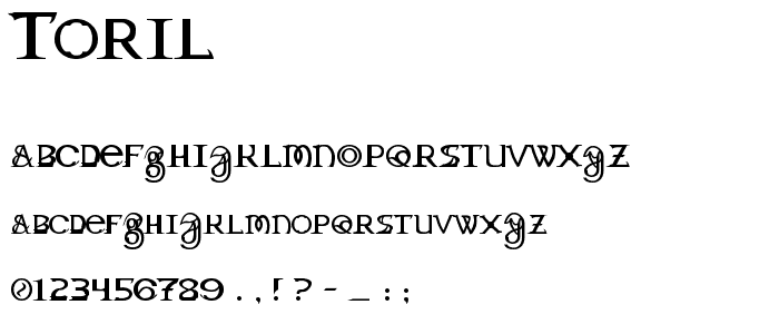 Toril font