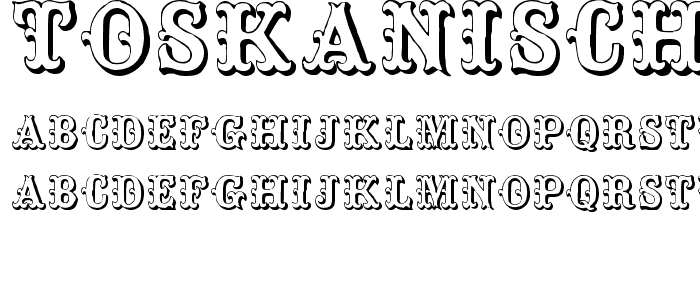 ToskanischeEgyptienneInitialen font