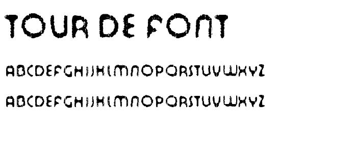 Tour de Font font