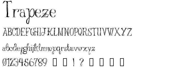 Trapeze font