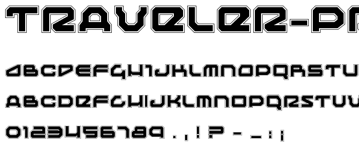 Traveler Pro font