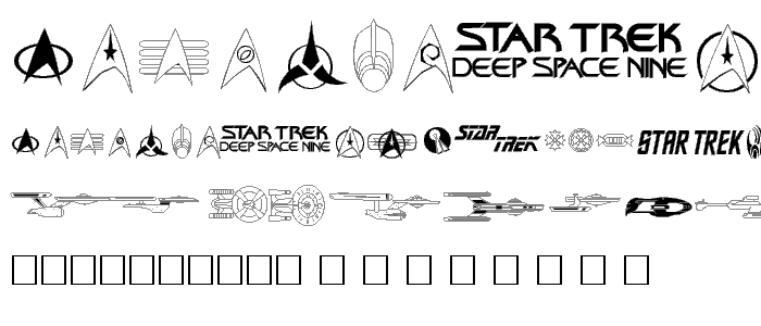 Trekbats Regular font