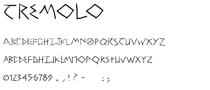 Tremolo font