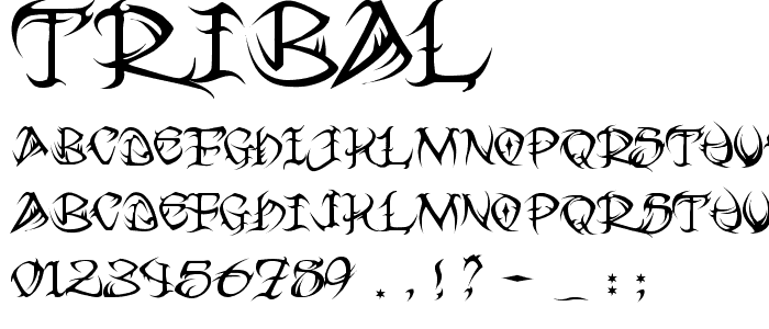 Tribal font