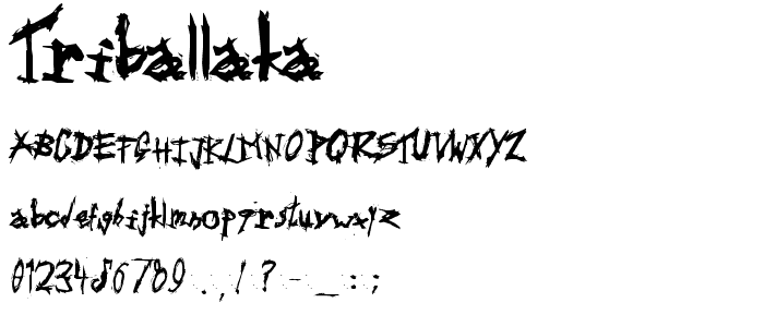 Triballaka font