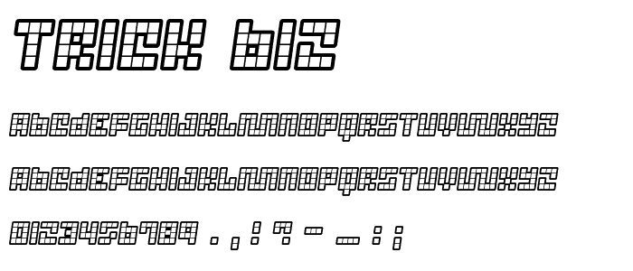 Trick B12 font