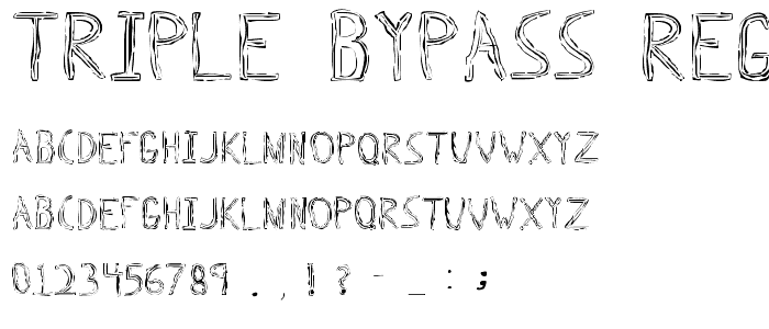 Triple Bypass Regular font