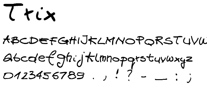 Trix font