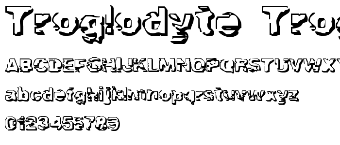 Troglodyte Troglodyte font