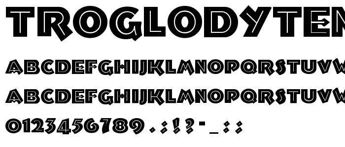 TroglodyteNF font