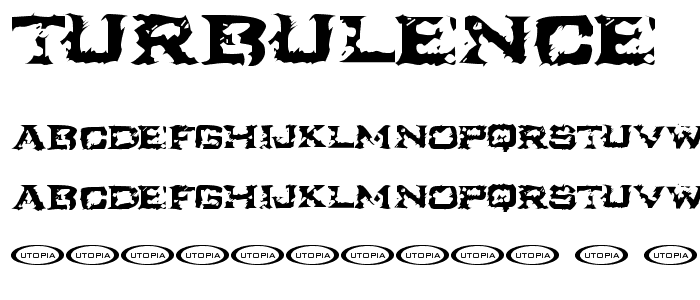 Turbulence font