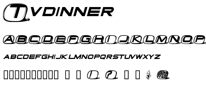 Tvdinner font