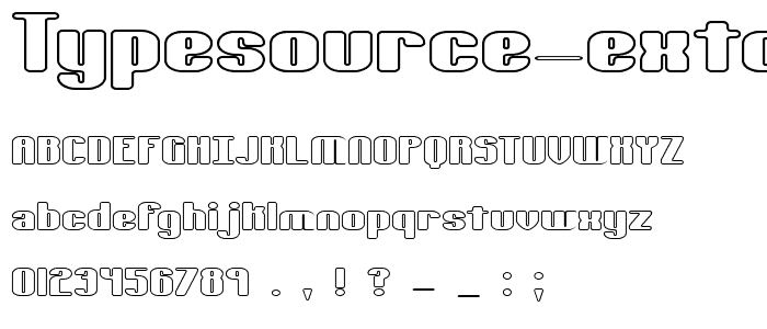 Typesource Extol O BRK font