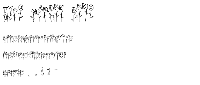 Typo Garden Demo font