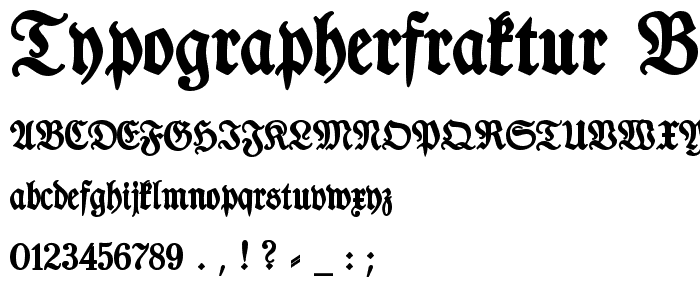 TypographerFraktur Bold font