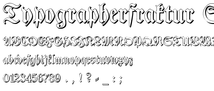 TypographerFraktur Shadow font