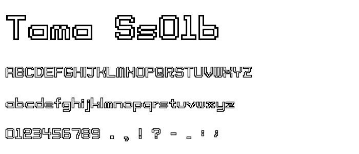 tama ss01b font