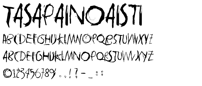 tasapainoaisti font