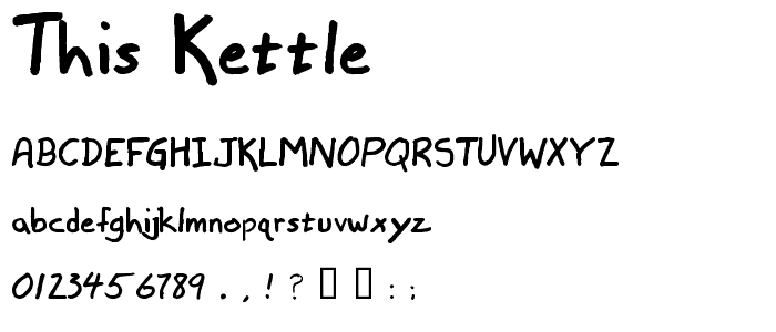 this kettle font