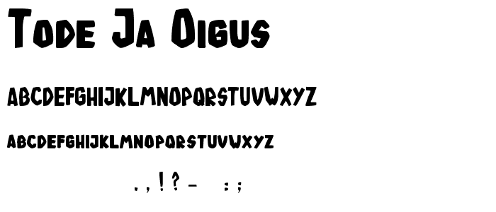 tode ja oigus font