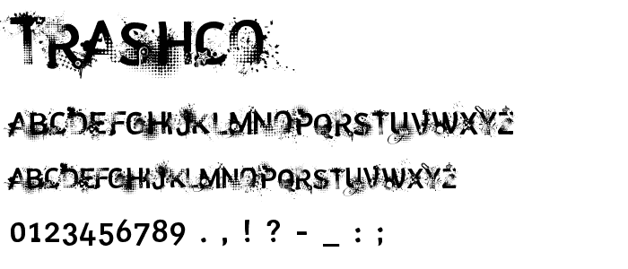 trashco font