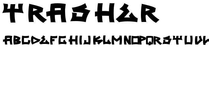 trasher 2 font