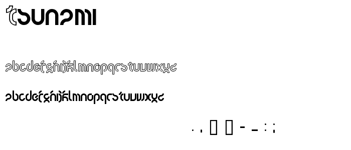 tsunami font