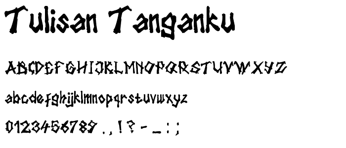 tulisan tanganku font