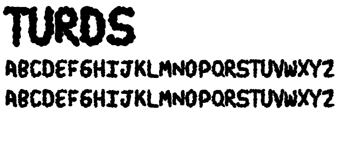 turds font