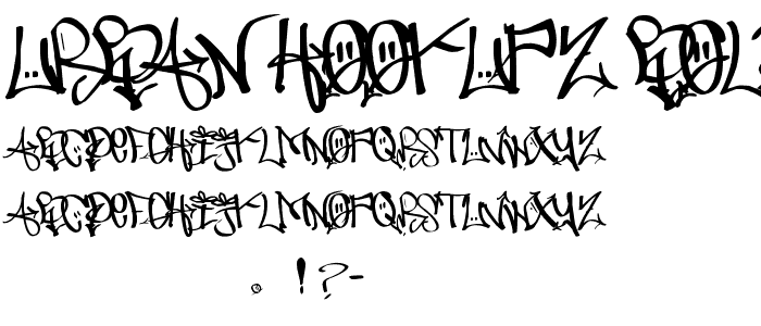 URBAN HOOKUPZ Bold font