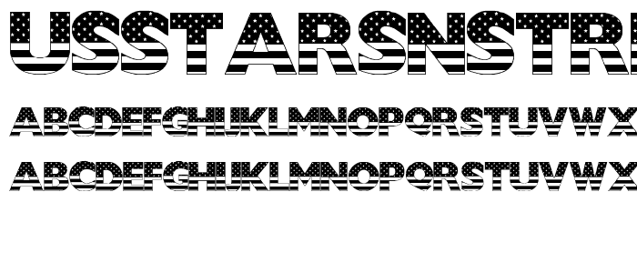 USStarsNStripes font