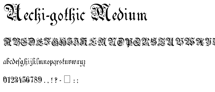 Uechi-Gothic Medium font