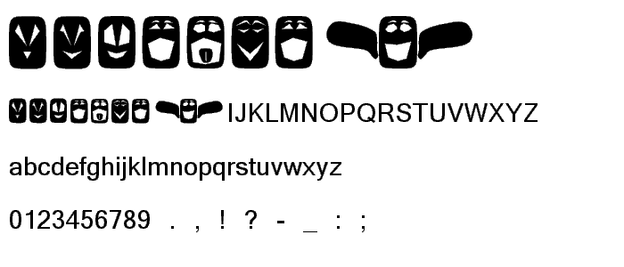 Ugly Faces font