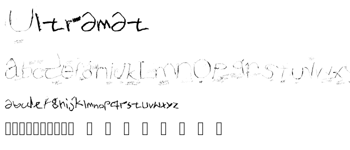 Ultramat font