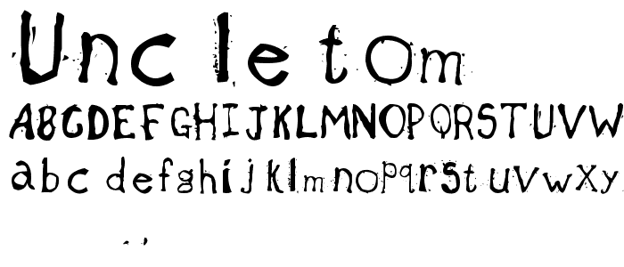 Uncle Tom font