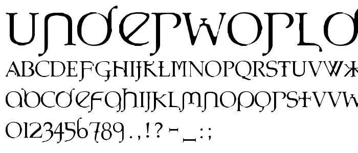 UnderWorld font