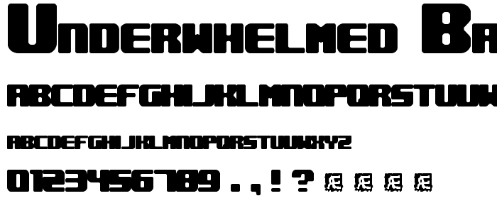 Underwhelmed BRK font