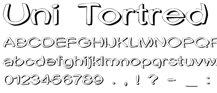 Uni Tortred font