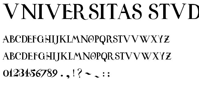 Universitas Studii Salamantini font