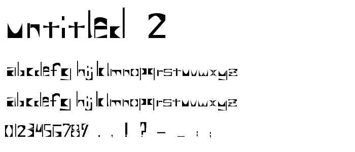 Untitled 2 font