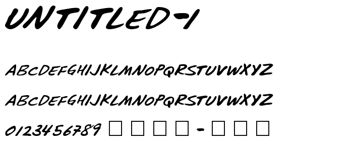 Untitled-1 font